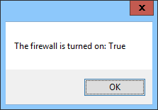 [Access firewall information and check firewall status using the dynamic keyword in C#]