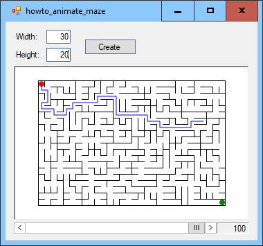 [Animate maze solving, version 1]