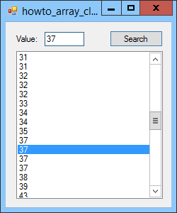 [Sort and search arrays in C#]
