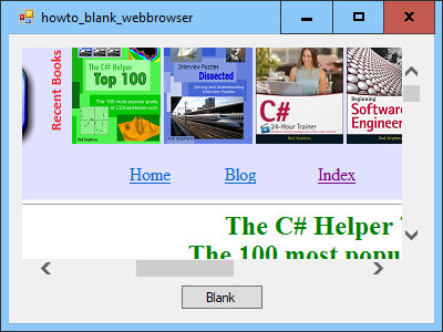 [Blank the WebBrowser control in C#]