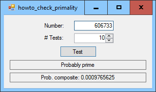 [Determine whether a number is prime in C#]