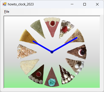 [Make a cake clock in C#]