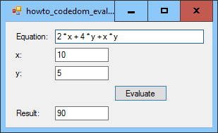 [Evaluate numeric expressions that are entered by the user in C#]