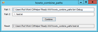 combining directory paths