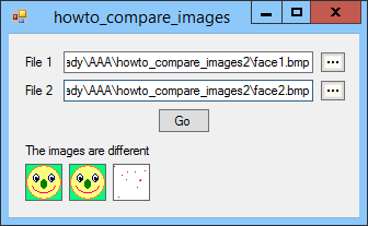[Compare images to find differences in C#]