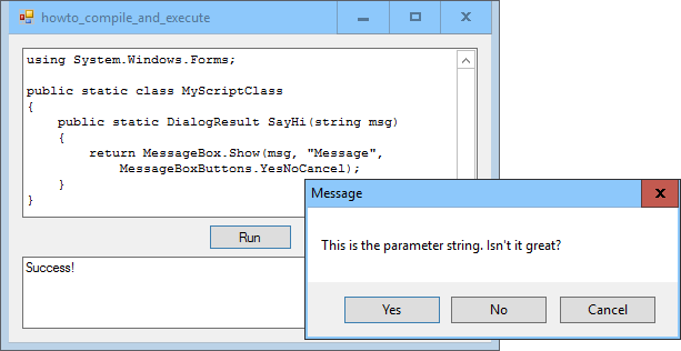 [Run user-entered code in C#]