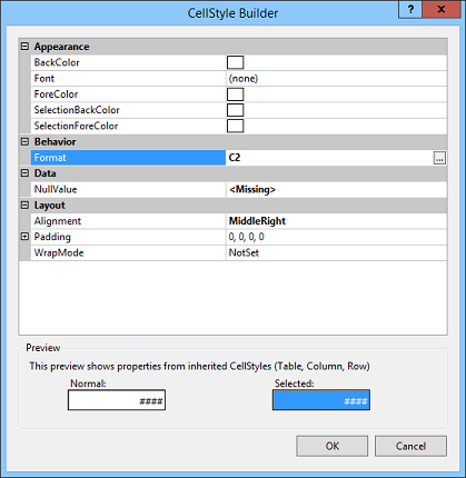 [Format DataGridView columns in C#]