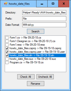 [Rename files after their modification dates in C#]