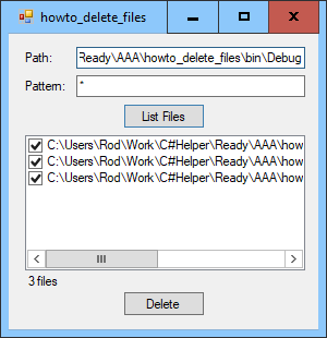 [Delete files quickly and easily in C#]