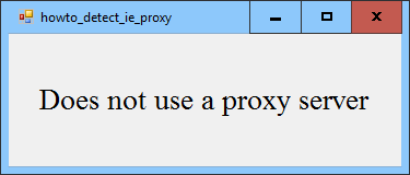 [See if Internet Explorer uses a proxy in C#]
