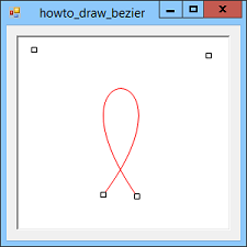 [Draw a Bezier curve in C#]