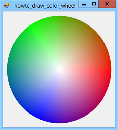 [Draw a color wheel in C#]