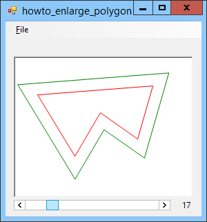 [Enlarge a polygon in C#]