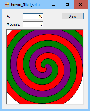 [Draw a filled spiral in C#]