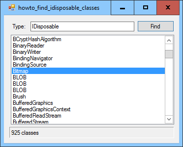 [Find classes that implement an interface or that are descendants of a given class in C#]