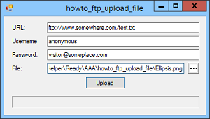 [Upload files to an FTP server in C#]