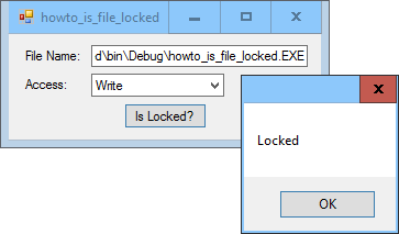 [See if a file is locked in C#]