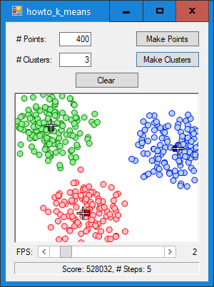 [Use k-means clustering to find clusters of data in C#]