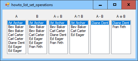 [Perform set operations on enumerable lists in C#]