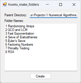 [Make folders in C#]