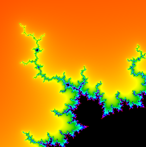 smooth Mandelbrot set