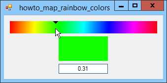 Map numeric values to and from colors