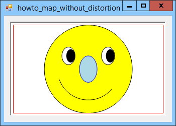 [Map drawing coordinates without distortion in C#]