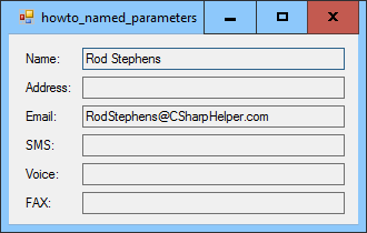 [Use named and optional parameters in C#]