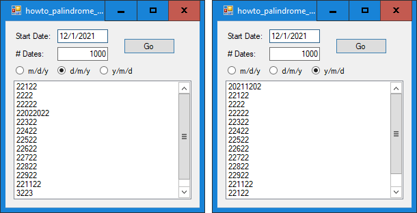 [Find palindrome dates in C#]