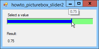 [Make a slider with a value bar in C#]