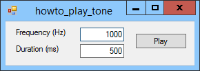 [Play tones with specific frequencies in C#]