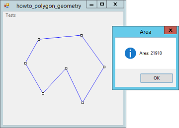 Calculate polygon area