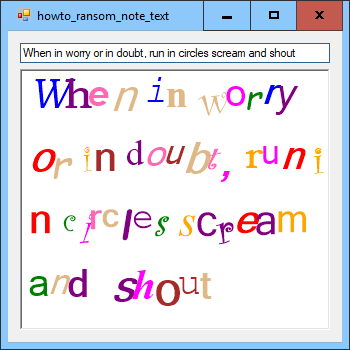 [Draw ransom note text in C#]
