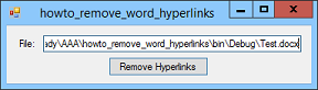 [Remove the hyperlinks from a Word document in C#]