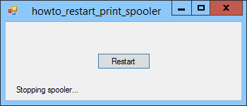 [Restart the print spooler in C#]