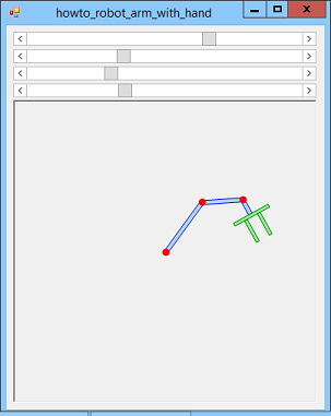 [Draw a simple robot arm with a hand in C#]
