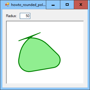 [Draw a rounded polygon in C#]