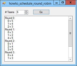 [round robin tournament]