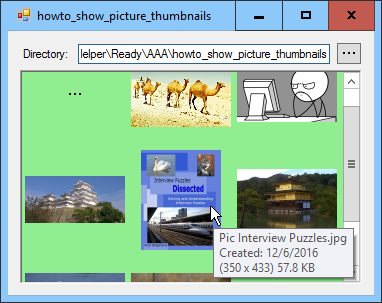 [Display thumbnails for image files in a directory in C#]