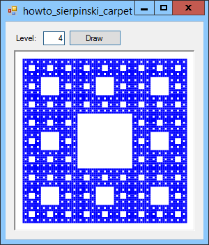 [Draw a Sierpinski carpet in C#]