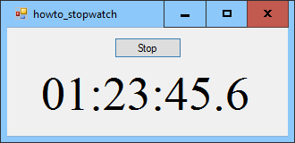 [Make a stopwatch in C#]