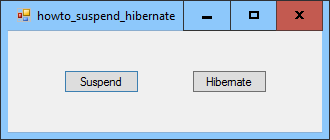 [Suspend or hibernate the system in C#]