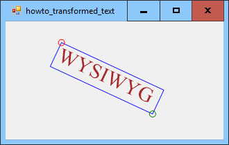 [Draw transformed text in C#]