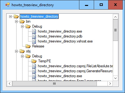 [Initialize a TreeView control to display a directory hierarchy in C#]