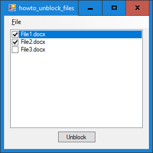 [Unblock files received from email or the internet in C#]