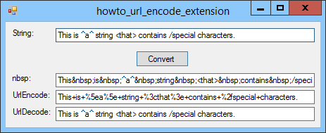 [Make string extensions to URL encode and decode strings in C#]