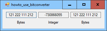 [Convert an array of bytes into an integer and back in C#]