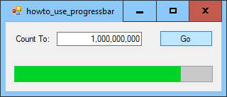 [Use a ProgressBar in C#]