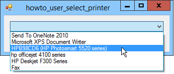 [Let the user select a printer and then send a printout directly to it in C#]