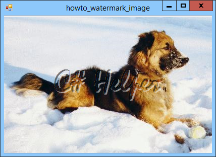 [Add a watermark to an image in C#]